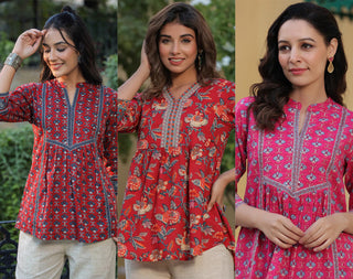 different types of trendy kurtis