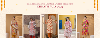 Red, Yellow and Orange Outfit Ideas for Chhath Puja 2025