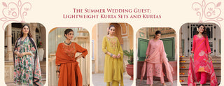 the summer wedding guest: lightweight kurta sets and kurtas