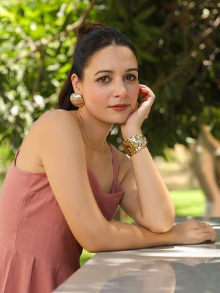 Women Solid Fit and Flare Pure Cotton Midi Dress