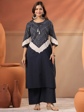 Women Ethnic Motifs Printed Regular Pure Cotton Kurta with Palazzos & With Dupatta
