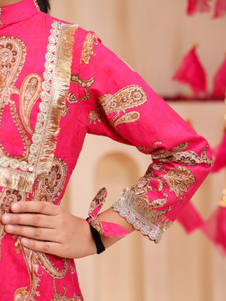 Girls Ethnic Motifs Printed Cord Set