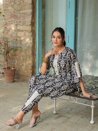 Printed Pure Cotton Tunic With Trouser