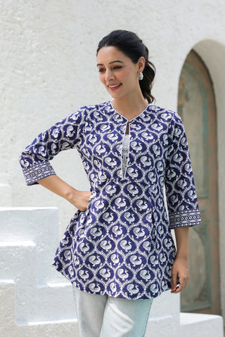 Ethnic Motifs Printed Pure Cotton Kurti