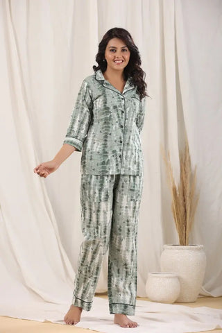 Cotton Printed Night Suit for Women