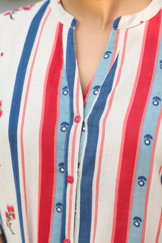 Beige Striped Shirt