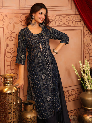 Women Ethnic Motifs Printed Regular Kurta with Trousers & With Dupatta Set