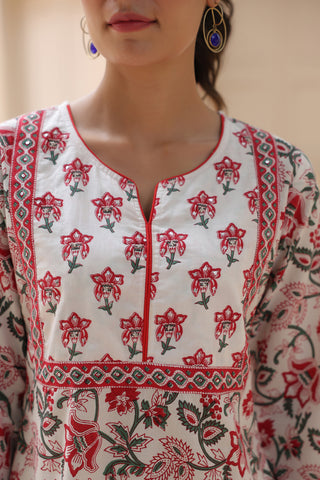 Women Floral Printed Pure Cotton Top