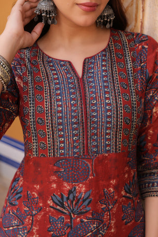 Floral Print Cotton Top