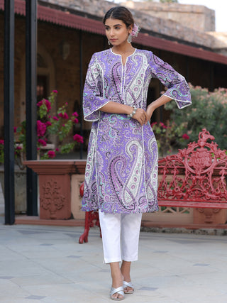 Womens Paisley Printed Kurta
