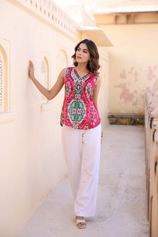 Ethnic Motif Printed Top