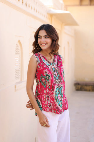 Ethnic Motif Printed Top
