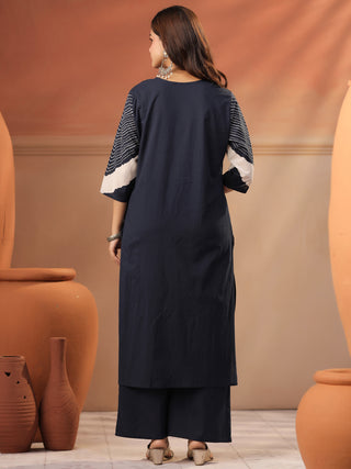 Women Ethnic Motifs Printed Regular Pure Cotton Kurta with Palazzos & With Dupatta