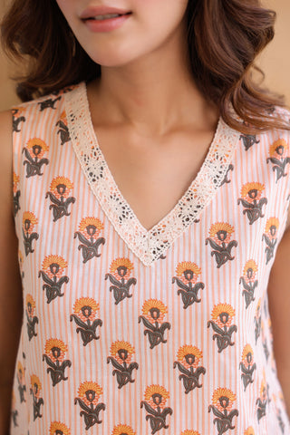Print Cotton Top
