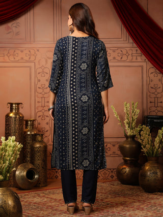 Women Ethnic Motifs Printed Regular Kurta with Trousers & With Dupatta Set