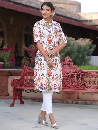 Women Multi Abstract Printed Kurta