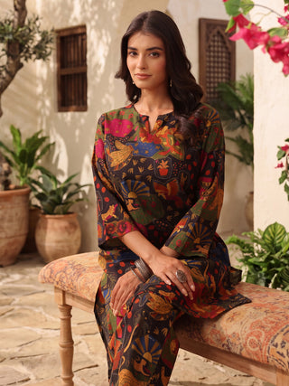 Printed Pure Cotton Tunic With Trouser