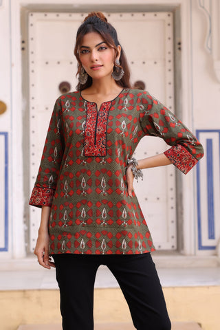 Print Cotton Top