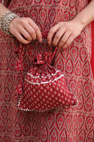 Women Ethnic Motifs Printed Regular Pure Cotton Kurta with Trousers & With Dupatta