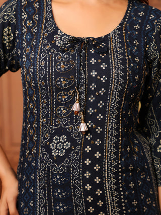Women Ethnic Motifs Printed Regular Kurta with Trousers & With Dupatta Set