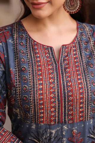 Floral Print Cotton Top