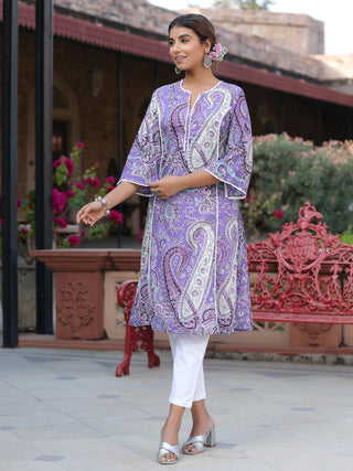 Womens Paisley Printed Kurta