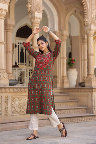 Women Ethnic Motifs Printed Kurta