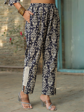 Printed Pure Cotton Tunic With Trouser