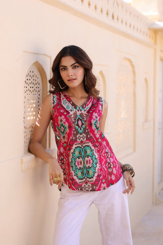 Ethnic Motif Printed Top