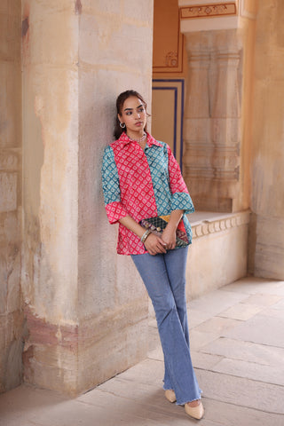 Women Relaxed Printed Casual Shirt