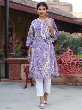 Womens Paisley Printed Kurta