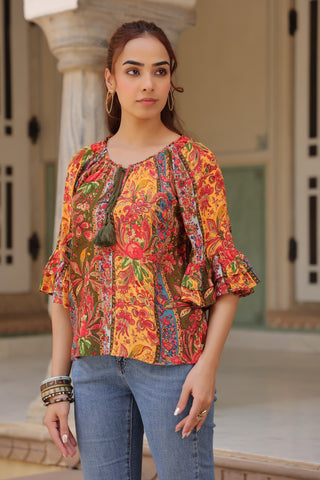 Print Cotton Top
