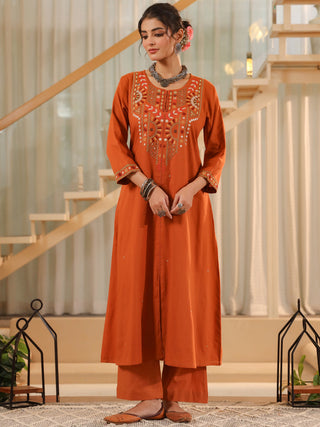 Women Ethnic Motifs Pure Cotton Kurta with Trousers & With Dupatta