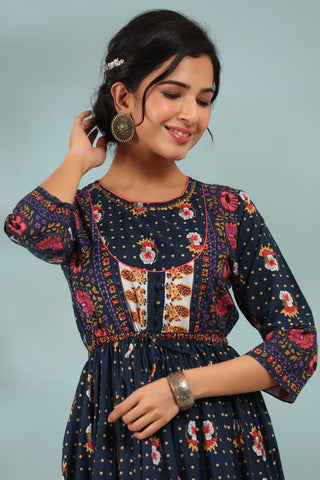 Women Printed Pure Cotton Ethnic Dresses