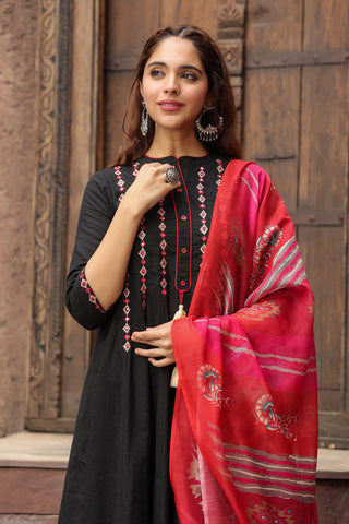 A-line ethnic set