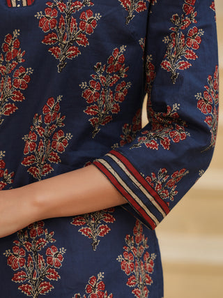 Ajrakh Design Cotton Top
