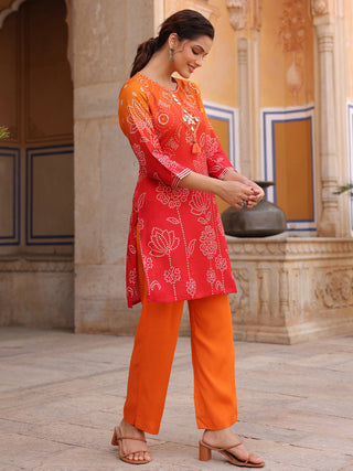 Bandhani printed co-ord women