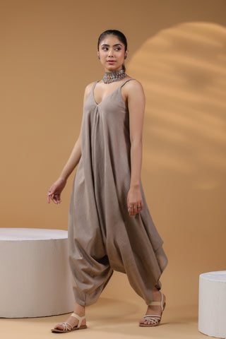 Basic Cotton Strap Jumpsuit