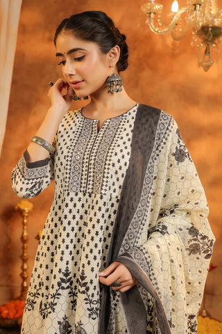 Black Traditional Kurta Set