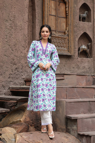 Bloom print kurta
