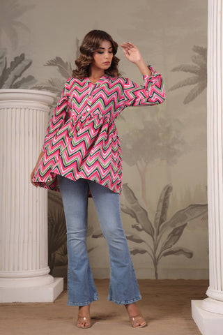 Casual Pink Tunic for Women