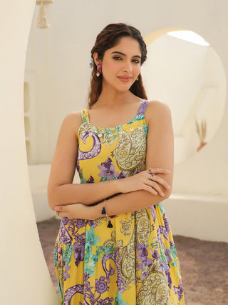 Casual Printed Cotton Dress
