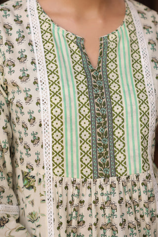 Casual printed pure cotton top