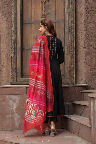 Chanderi cotton outfit