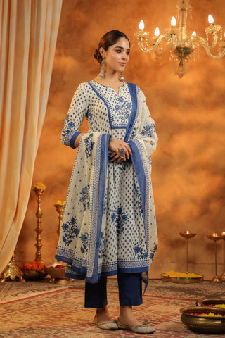 Comfortable blue kurta set