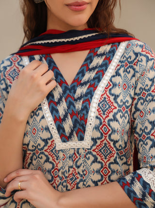 Comfortable printed kurta set

