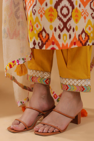 Comfortable yellow kurta set