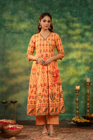 Cotton Ethnic Wear Kurta Set