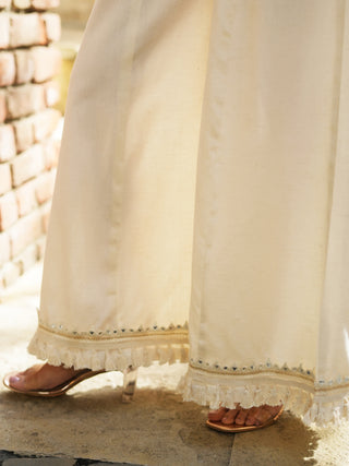 Cotton Flared Palazzos
