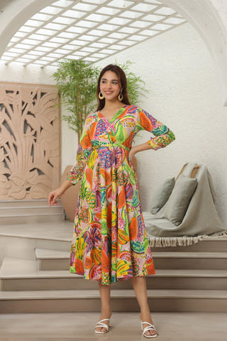 Cotton Midi Dress